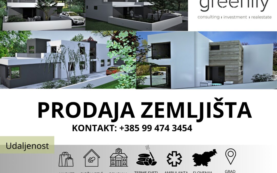 JUROVČAK – građevinska zemljišta s idejnim projektima – preostalo 5 građevinskih zemljišta za prodaju